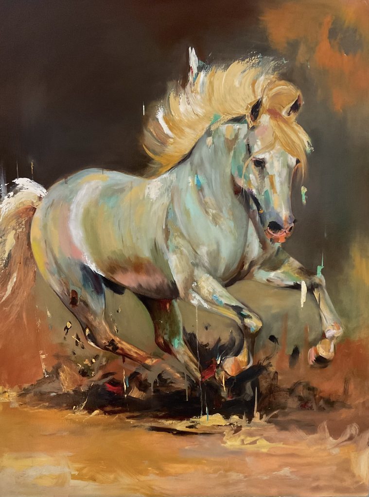 Vibrant horse